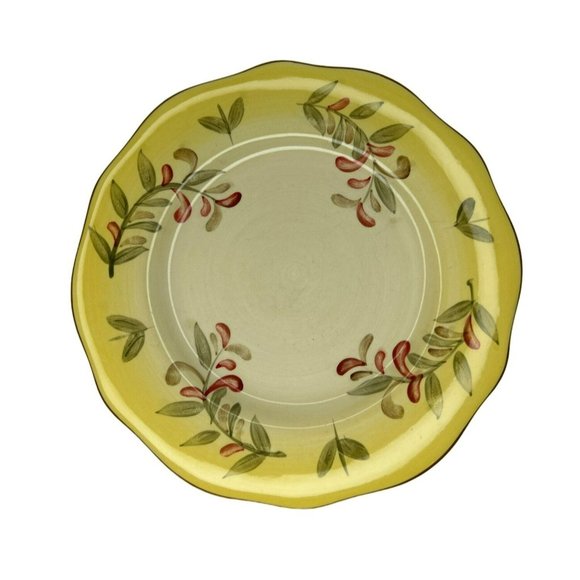 Better Homes Gardens "Tuscan Retreat" Stoneware Individual Luncheon Salad Plates - Picture 1 of 6